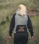 Preview: dynamixx design woody stripes - Damen Hoodie grau