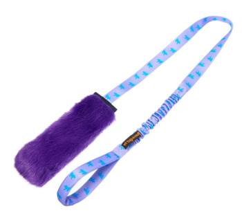 Tug-e-nuff Faux Fur Squeaky Chaser Bungee