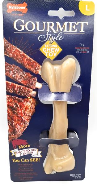 Nylabone Gorumet Baby Back Ribs - L