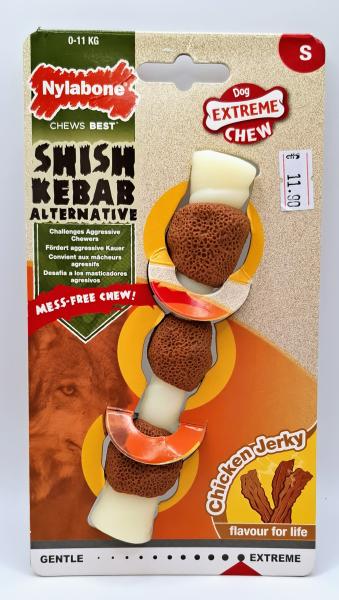 Nylabone Chicken-Jerky Shish Kebab - S