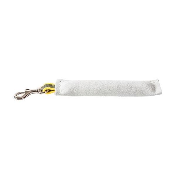 Beißwulst aus Leder mit Chrom Haken