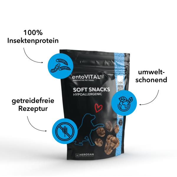 entoVITAL DOG Soft Snacks HYPOALLERGENIC