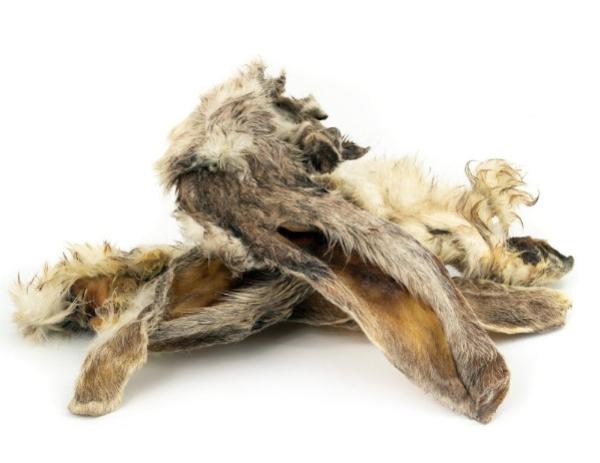 Kaninchenohren mit Fell 200g