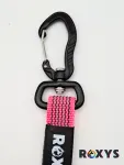 Leine aus gummiertem Gurtband mit Alukarabiner